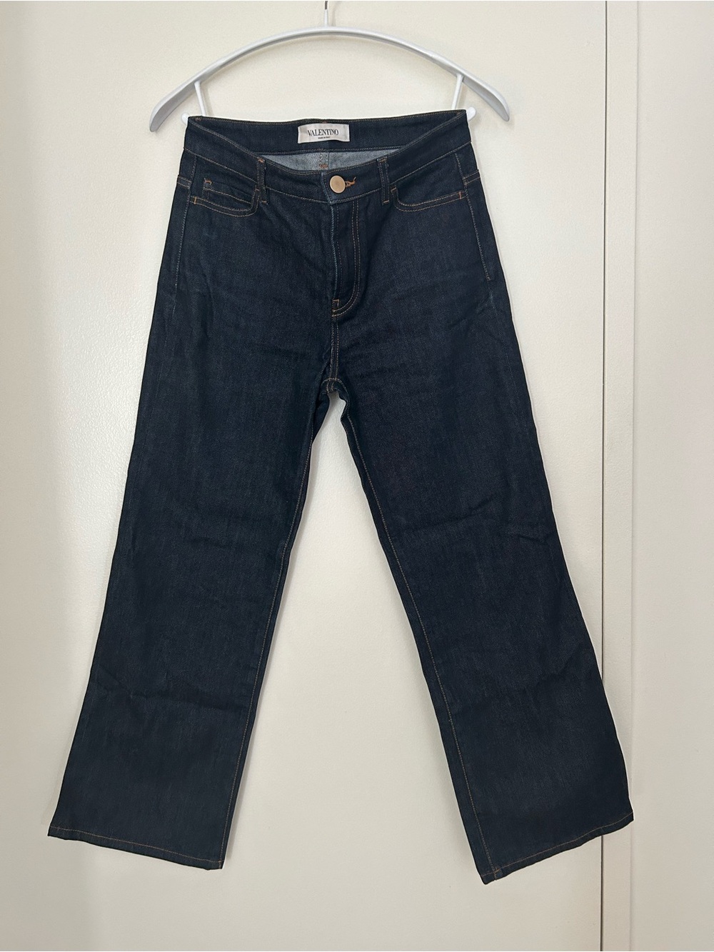 Valentino Dark Blue Straight-Leg Jeans
